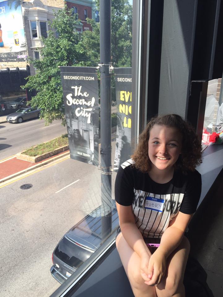 Me on my first day at Second City Comedy Camp
